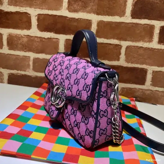 Hyper Peter Bag Top GG Mini Marmont GUCCI Handle 0524